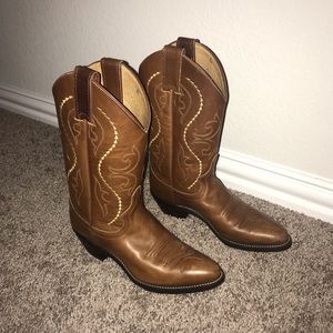 Girls Brown Justin Boots